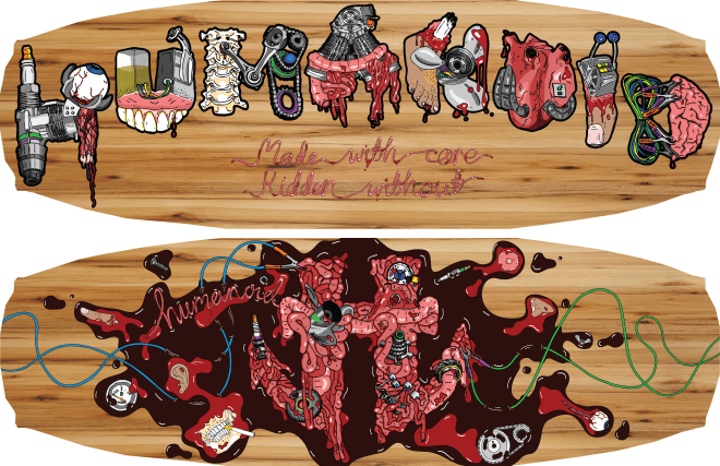 Humanoid wakeboard design